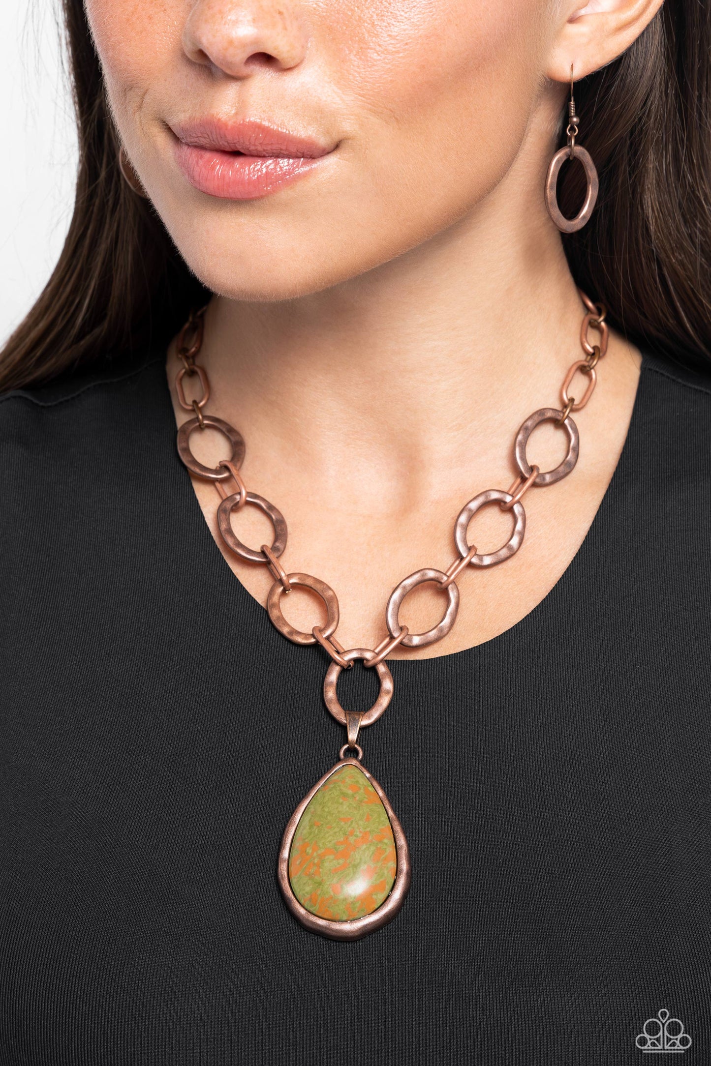 Tangible Tranquility - Copper - Paparazzi Necklace