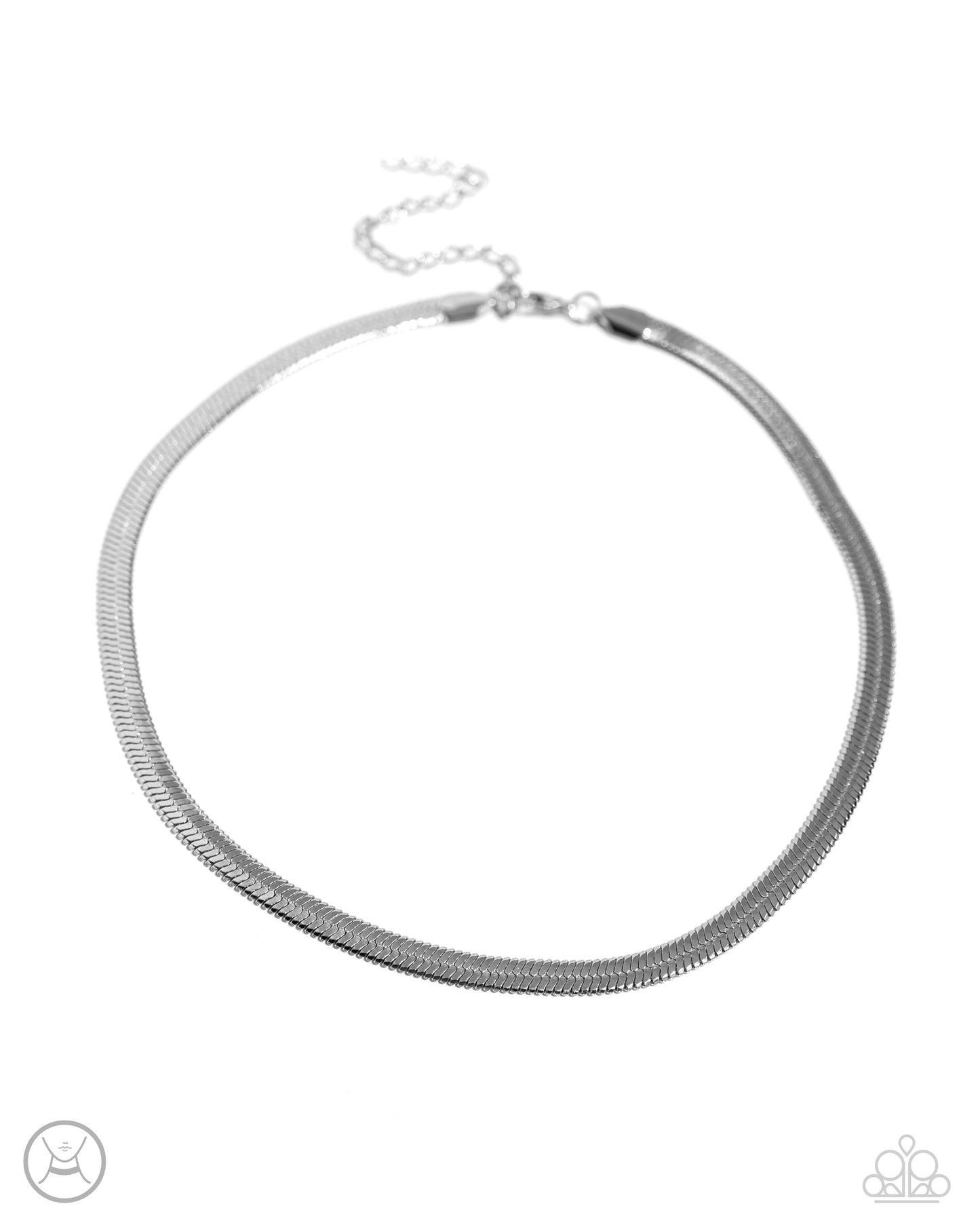 Musings Moment - Silver - Paparazzi Choker Necklace