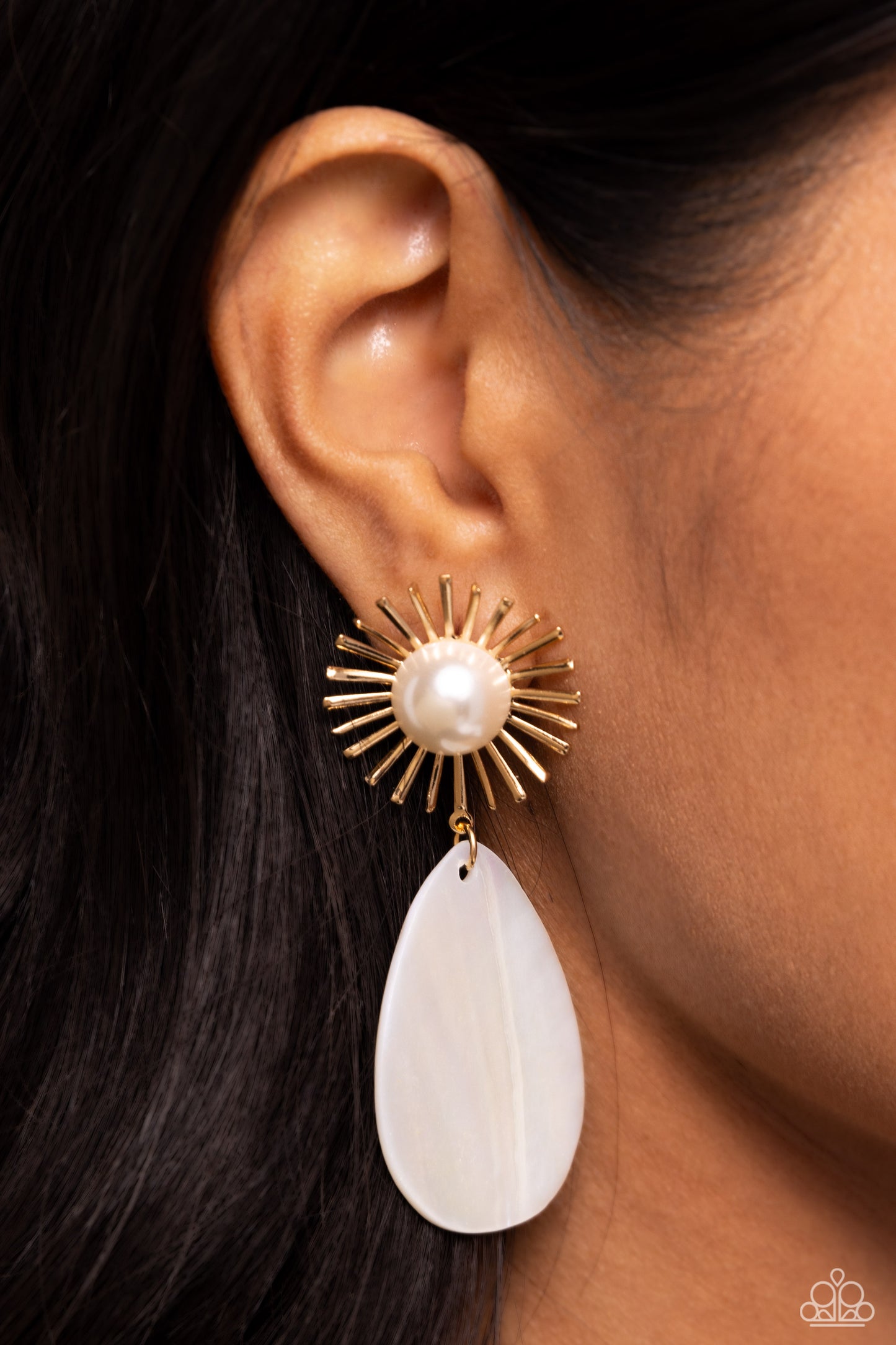 Sunburst Sophistication - Gold - Paparazzi Earrings