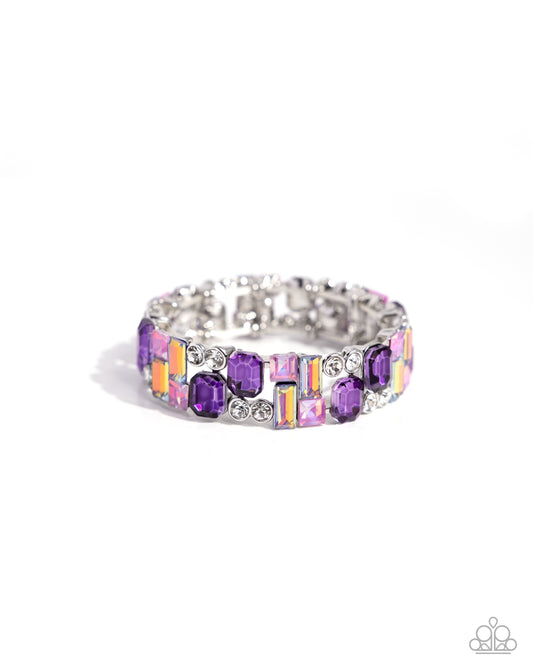 Scattered Showcase - Purple - Paparazzi Bracelet