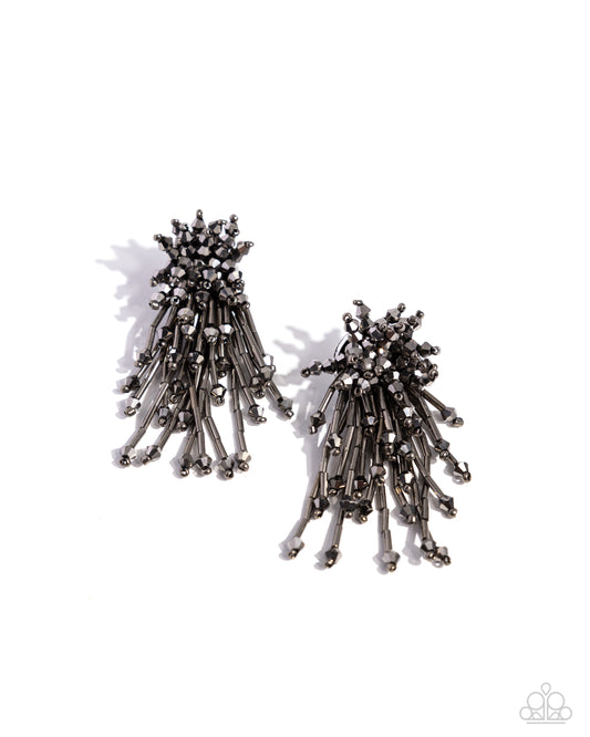 Congratulatory Charm - Silver - Paparazzi Earrings