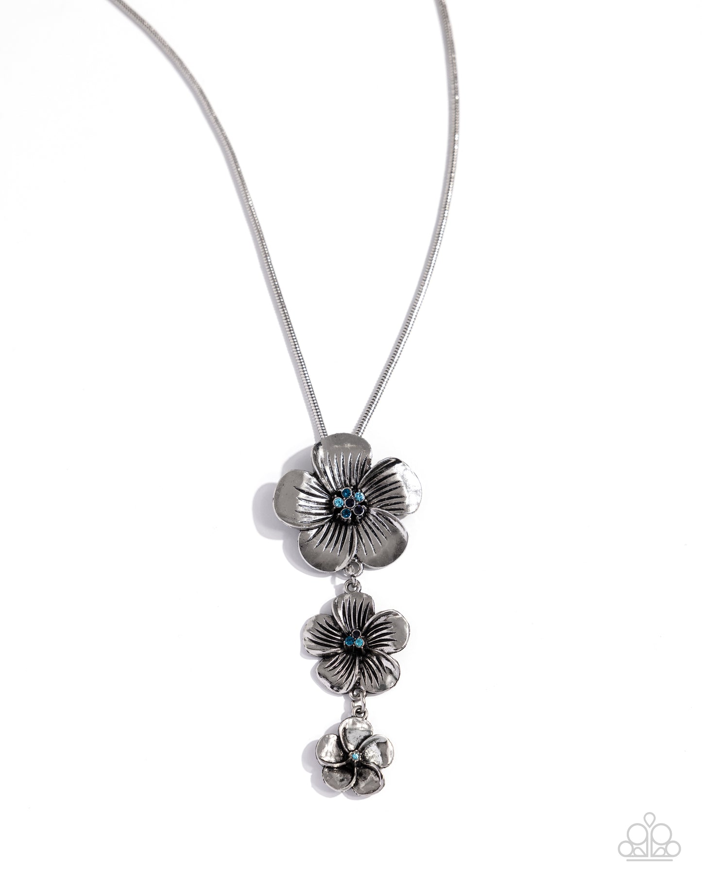 Wallflower Whimsy - Blue - Paparazzi Necklace