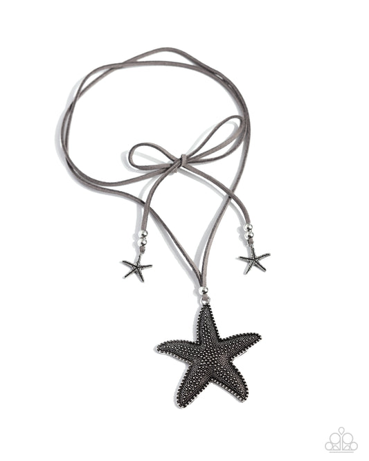 Starfish Sentiment - Silver - Paparazzi Necklace