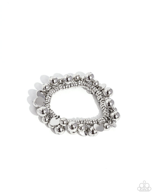 Bauble Beginning - Silver - Paparazzi Bracelet