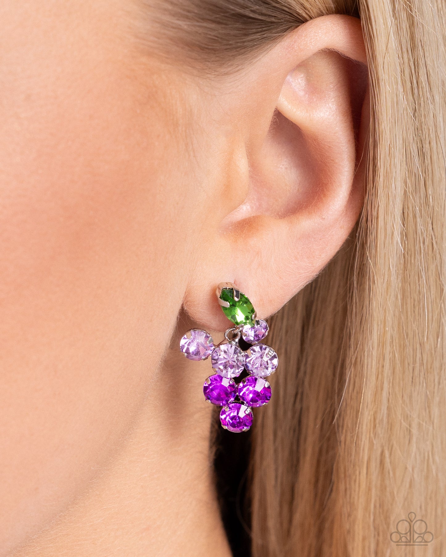 Grapevine Grace - Purple - Paparazzi Earrings