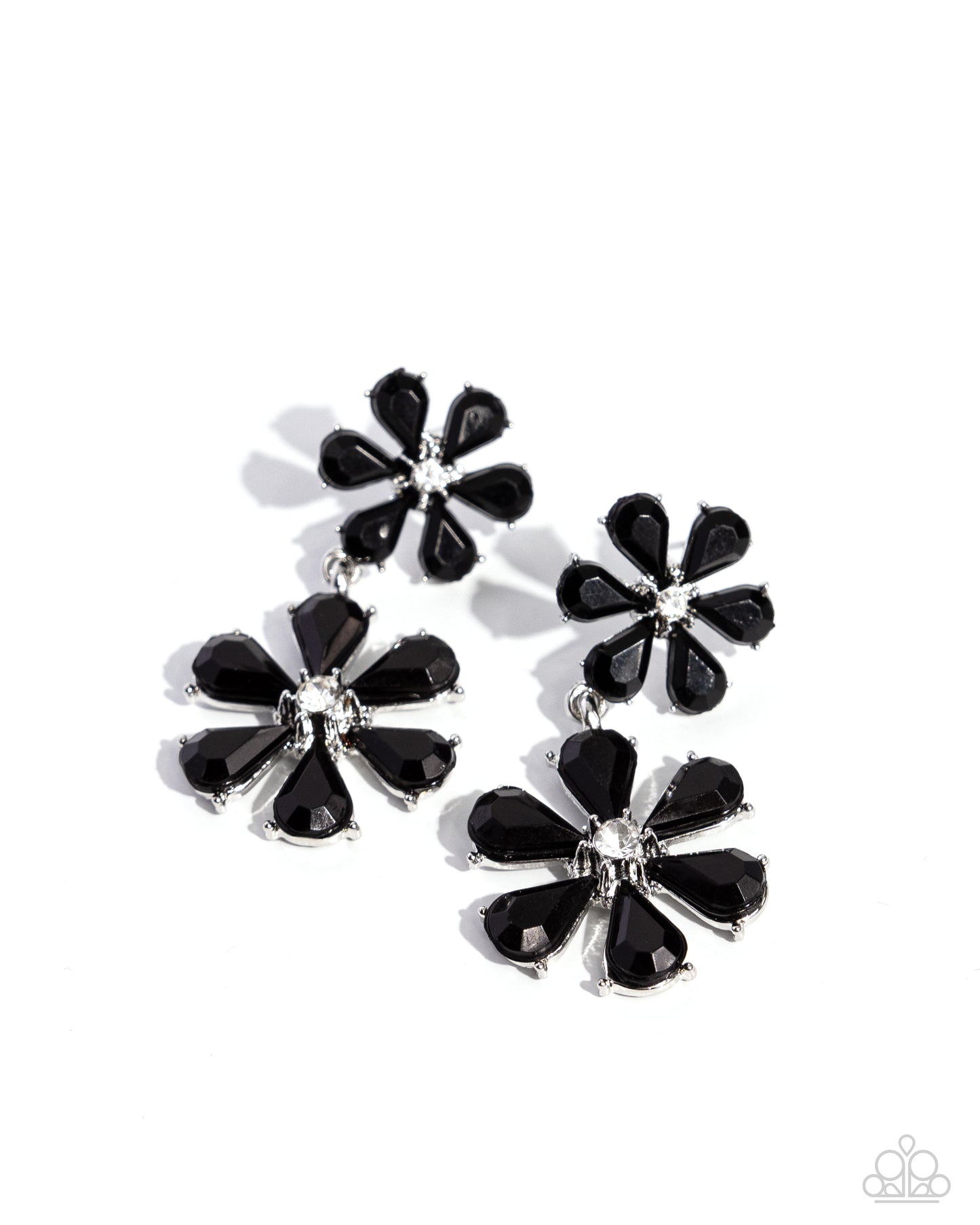 A Blast of Blossoms - Black - Paparazzi Earrings