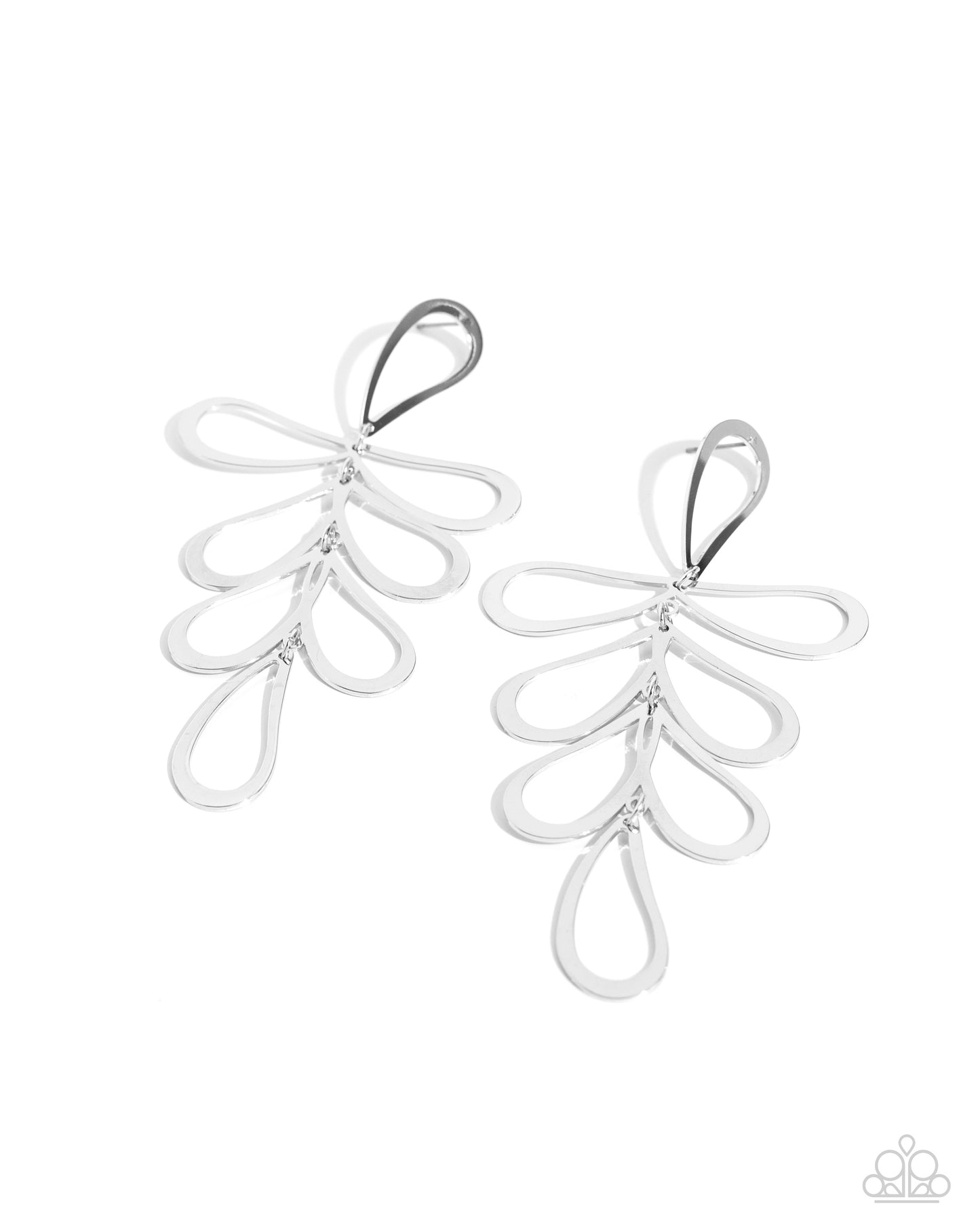 Compound Class - Silver - Paparazzi Earrings