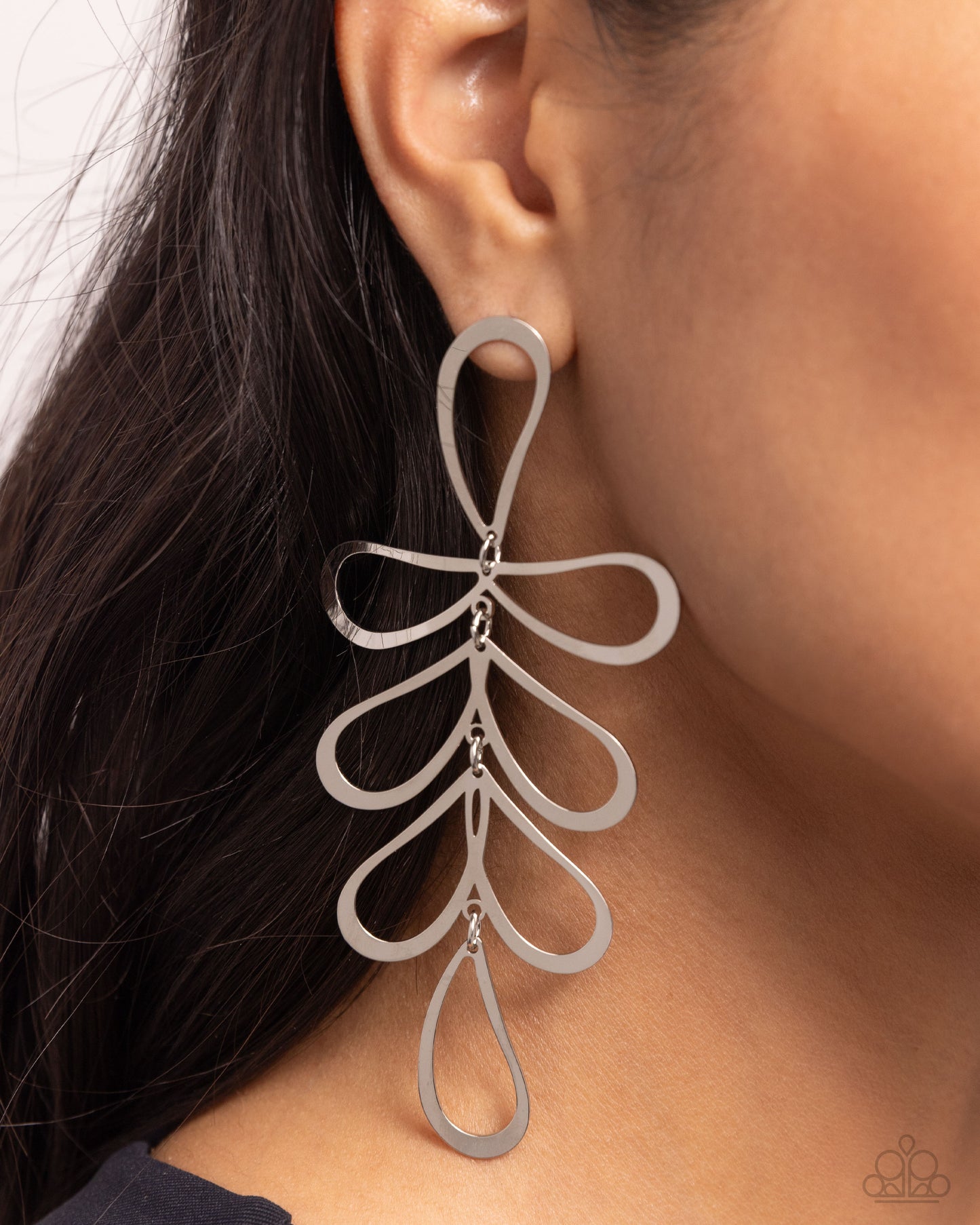 Compound Class - Silver - Paparazzi Earrings