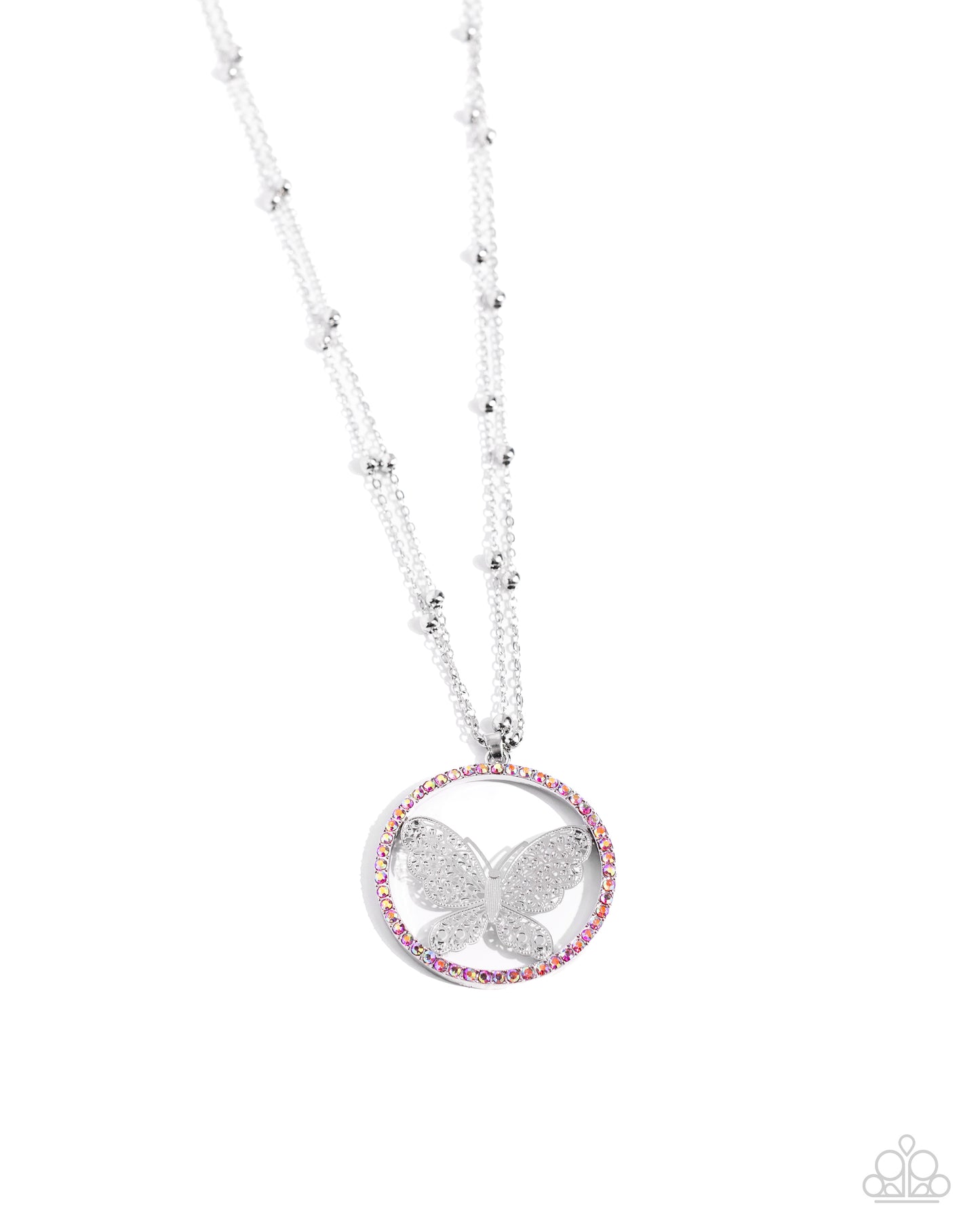 Festive Flight - Pink - Paparazzi Necklace