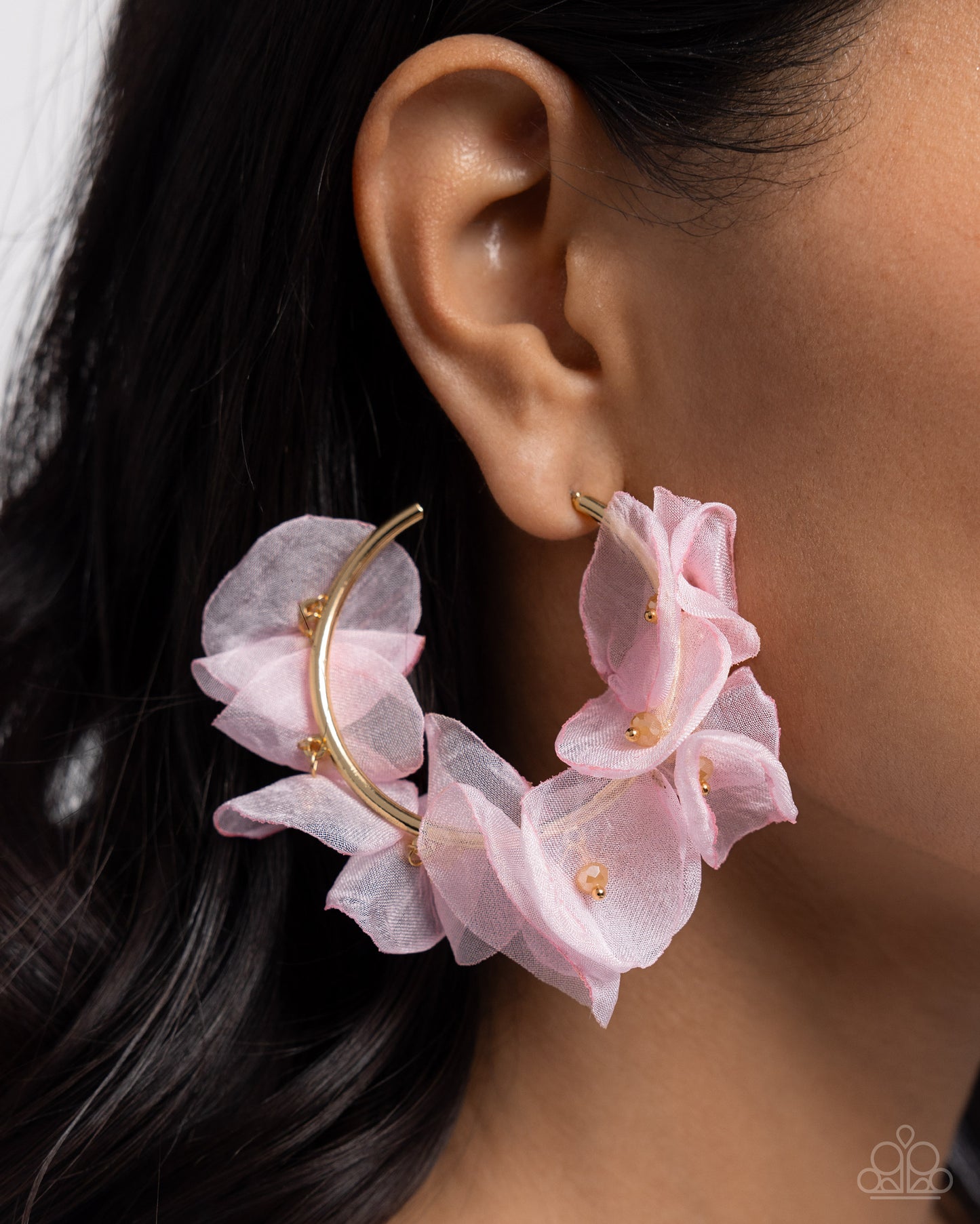 Petaled Pageant - Gold - Paparazzi Earrings