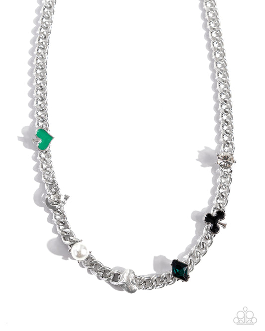 Vegas Vault - Green - Paparazzi Necklace