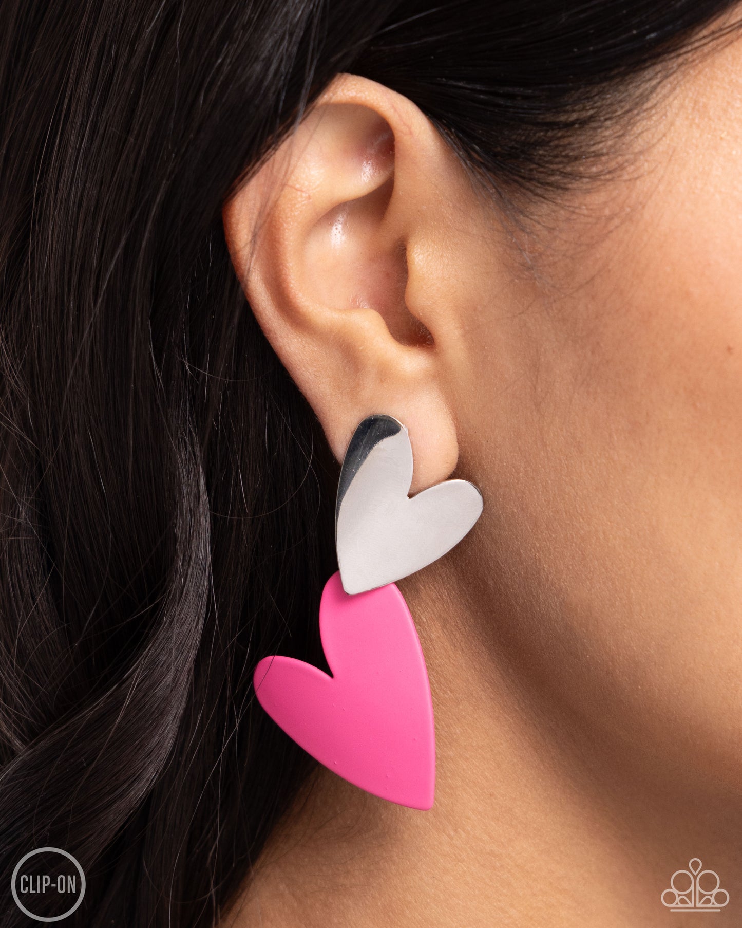 Romantic Occasion - Pink Paparazzi Clip Ons Earrings