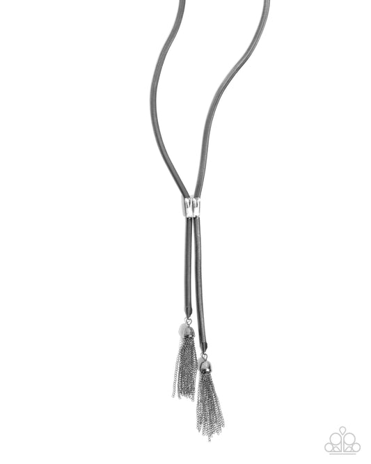 Tassel Thrill - Black - Paparazzi Necklace