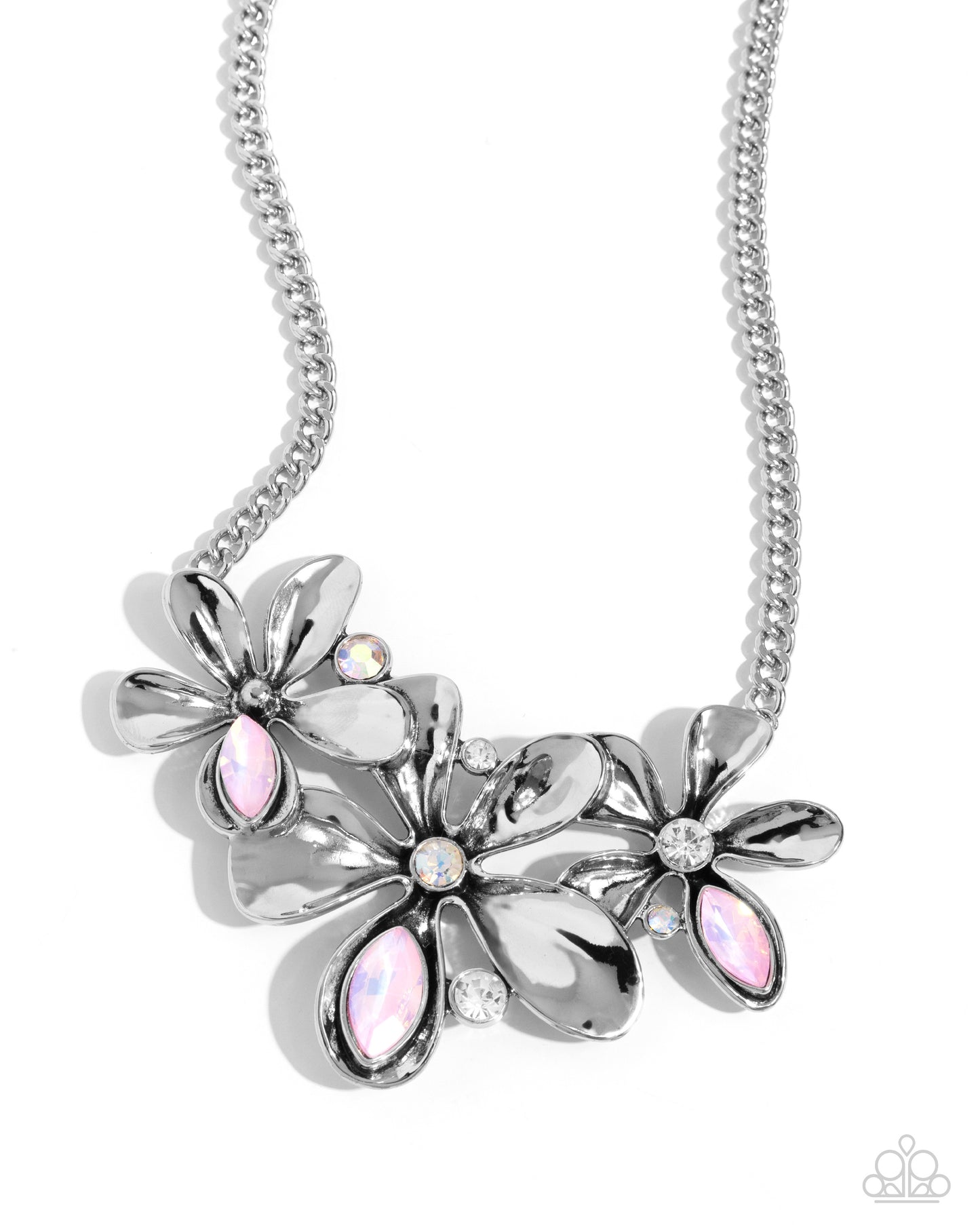 Twirling Triad - Pink - Paparazzi Necklace