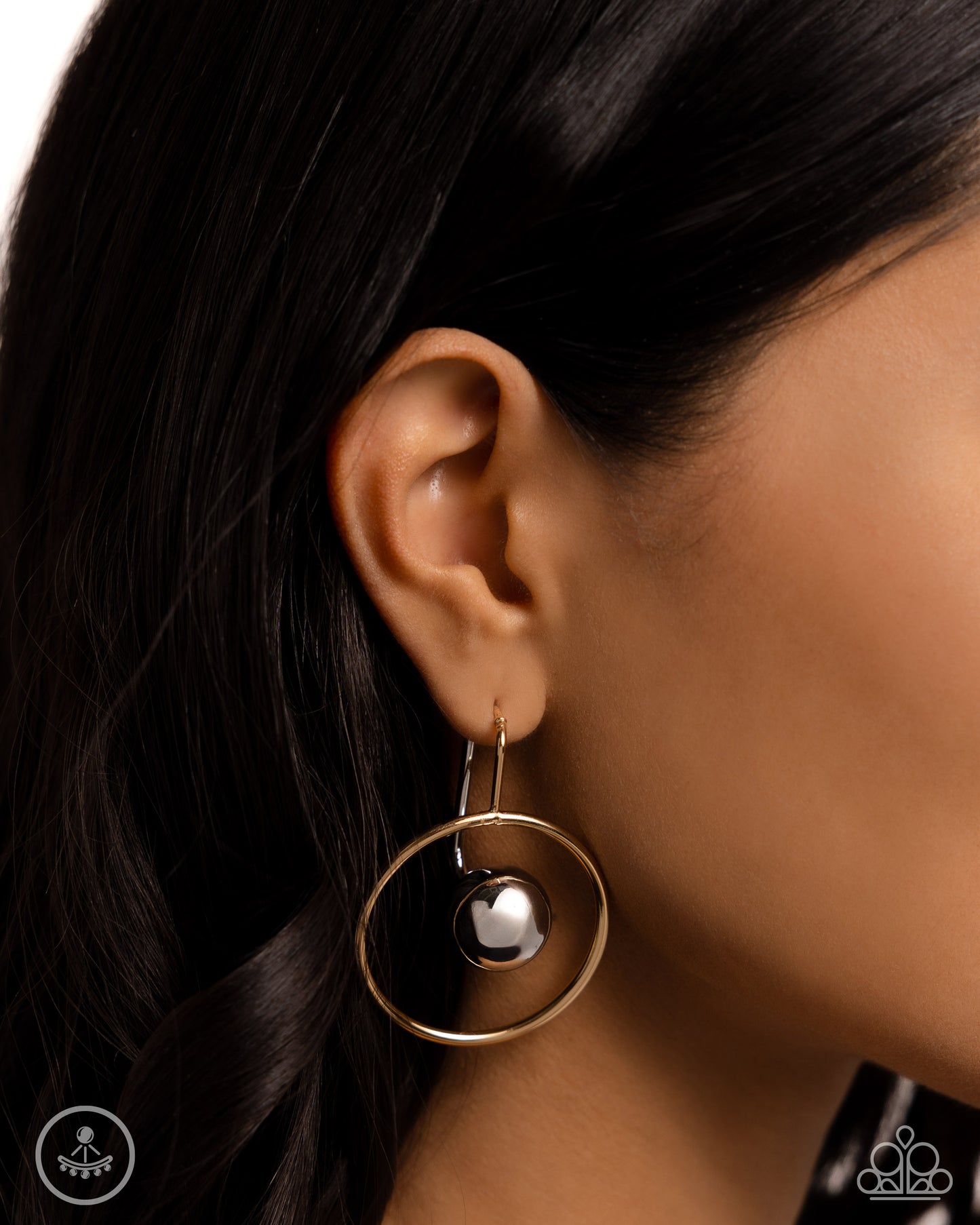 Boldly Balanced - Multi - Paparazzi Earrings