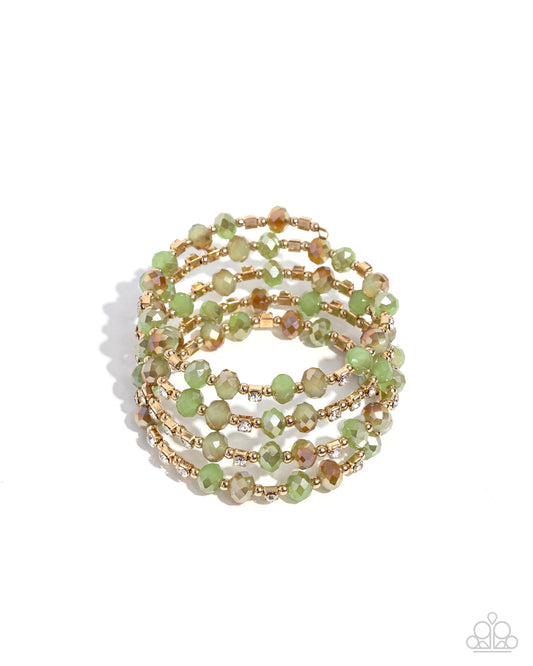 Refined Reality - Green - Paparazzi Bracelet