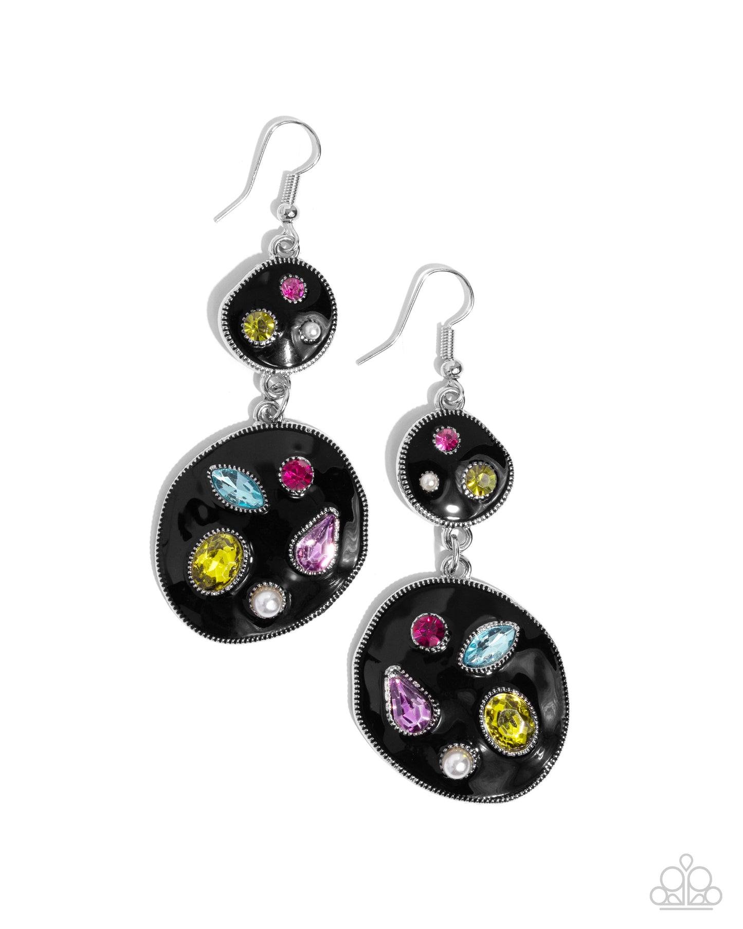 Gallery Genius - Black - Paparazzi Earrings