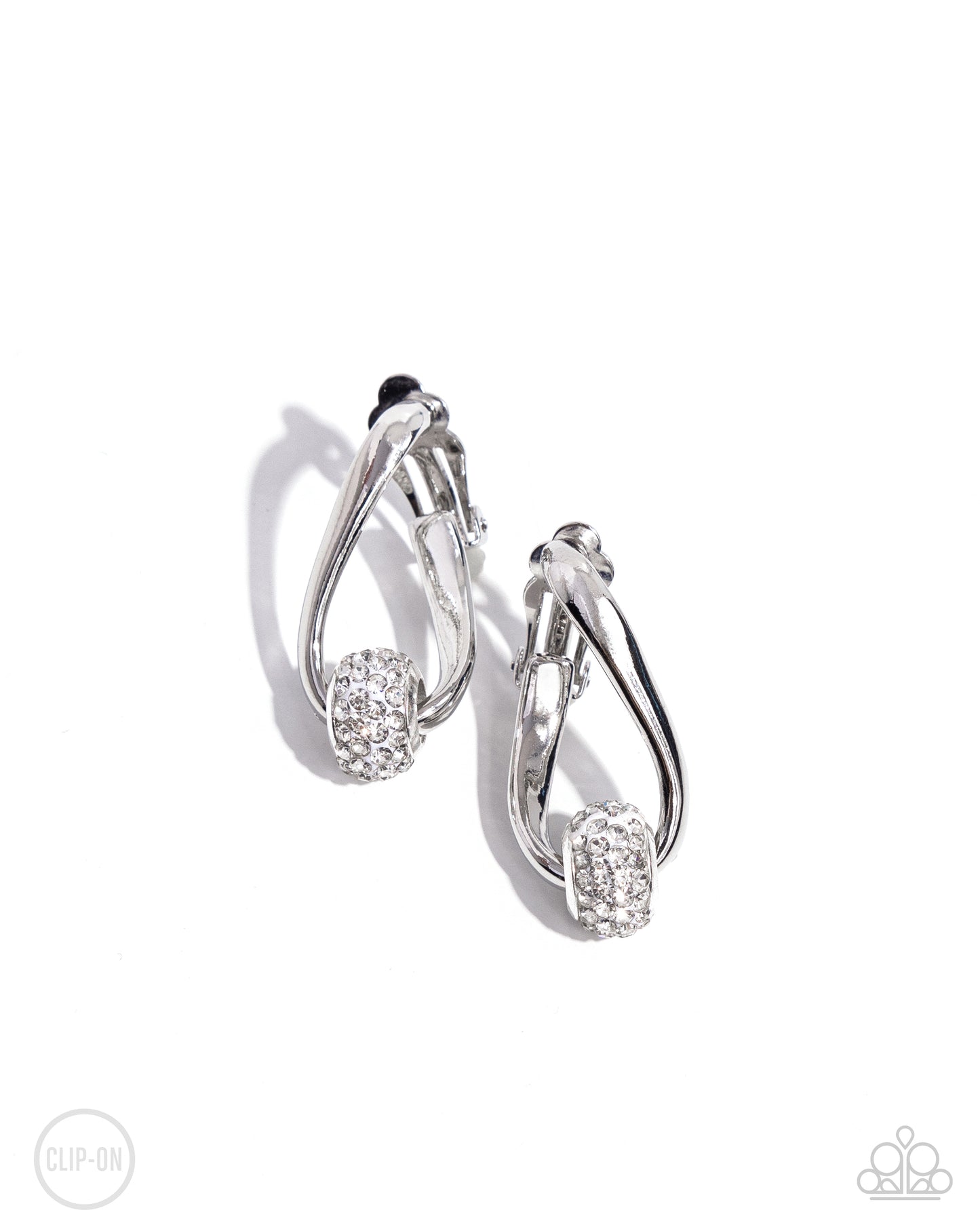 Secret Standout - White - Paparazzi Earrings