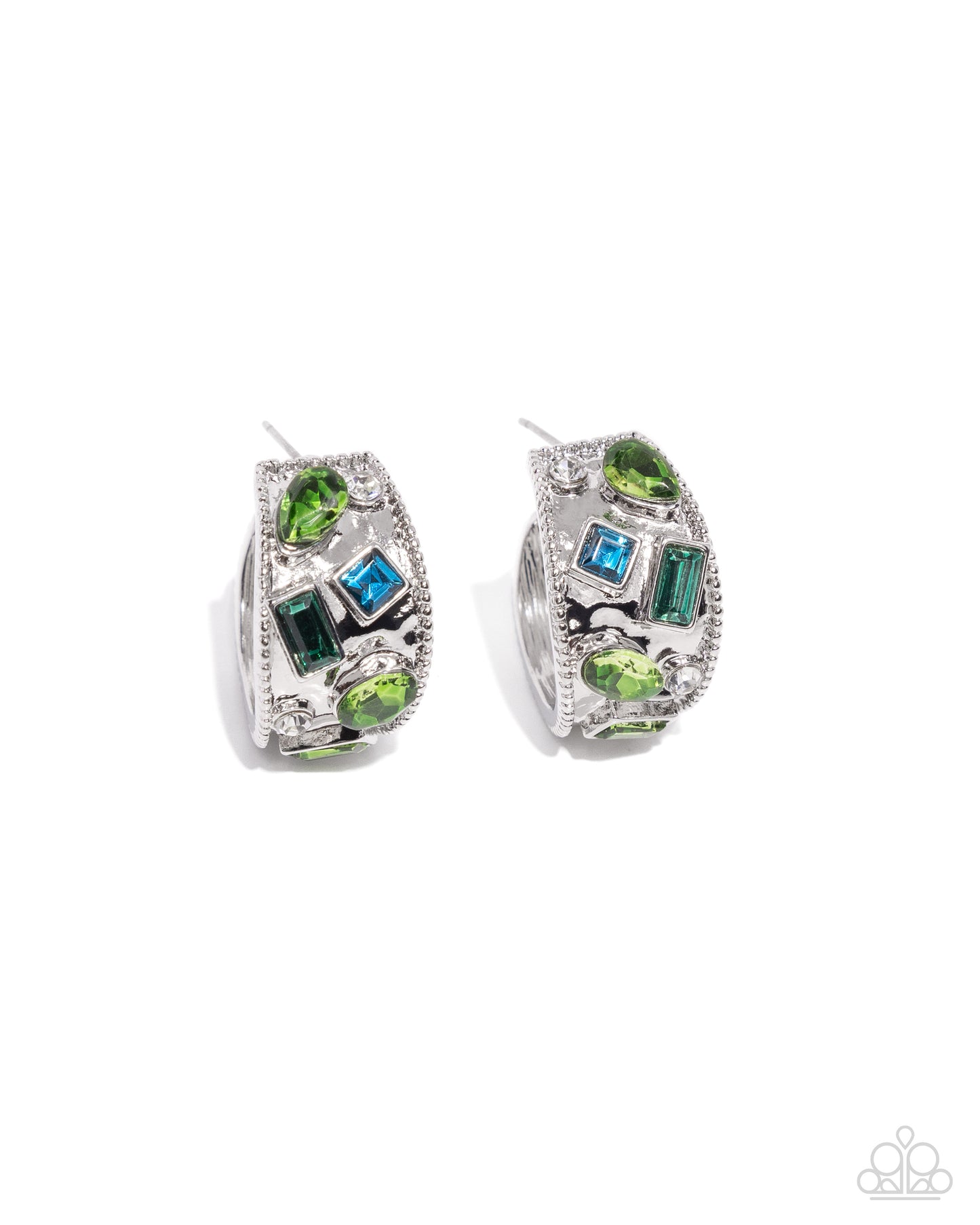 Antique Dealer - Green - Paparazzi Earrings