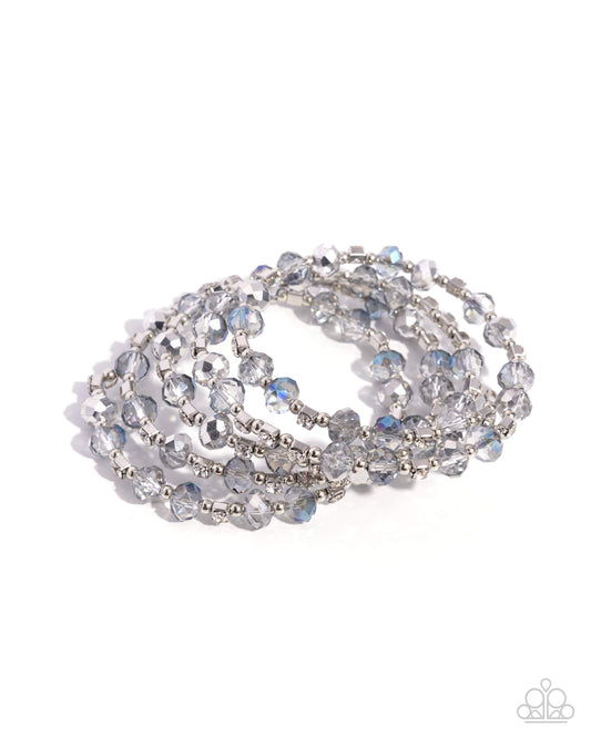 Refined Reality - Silver - Paparazzi Coil Bracelet