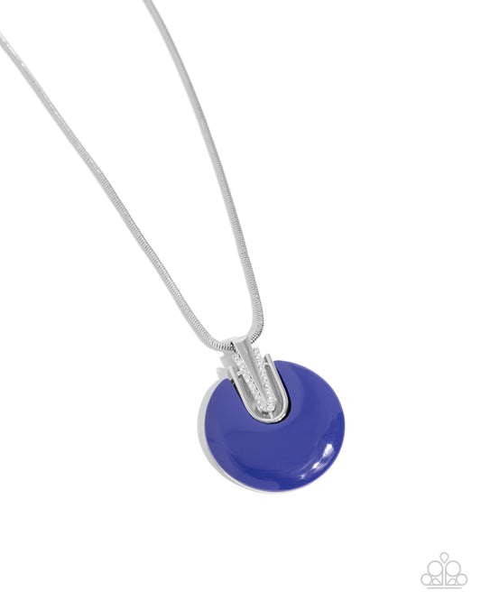 Cutting Charm - Blue - Paparazzi Necklace