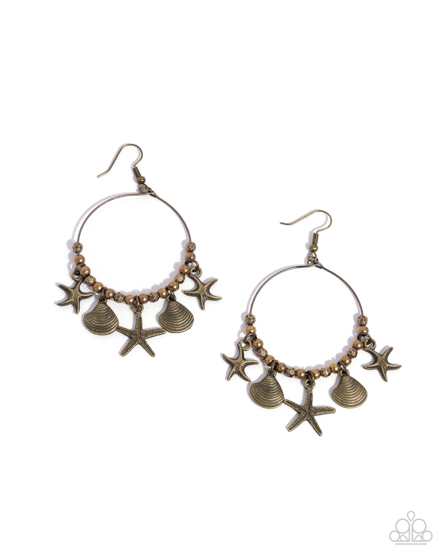 Coastal Conversation - Brass - Paparazzi Earrings