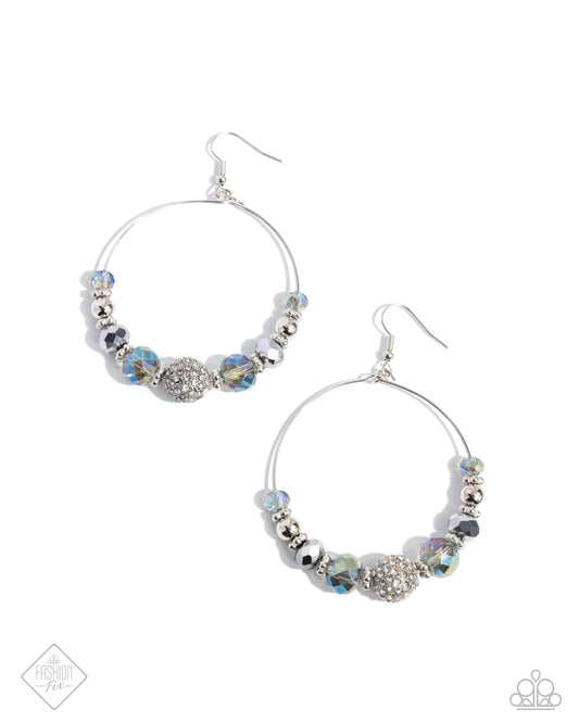 Ignited Intent - Silver - Paparazzi  Earrings - (2024 FF Earrings)