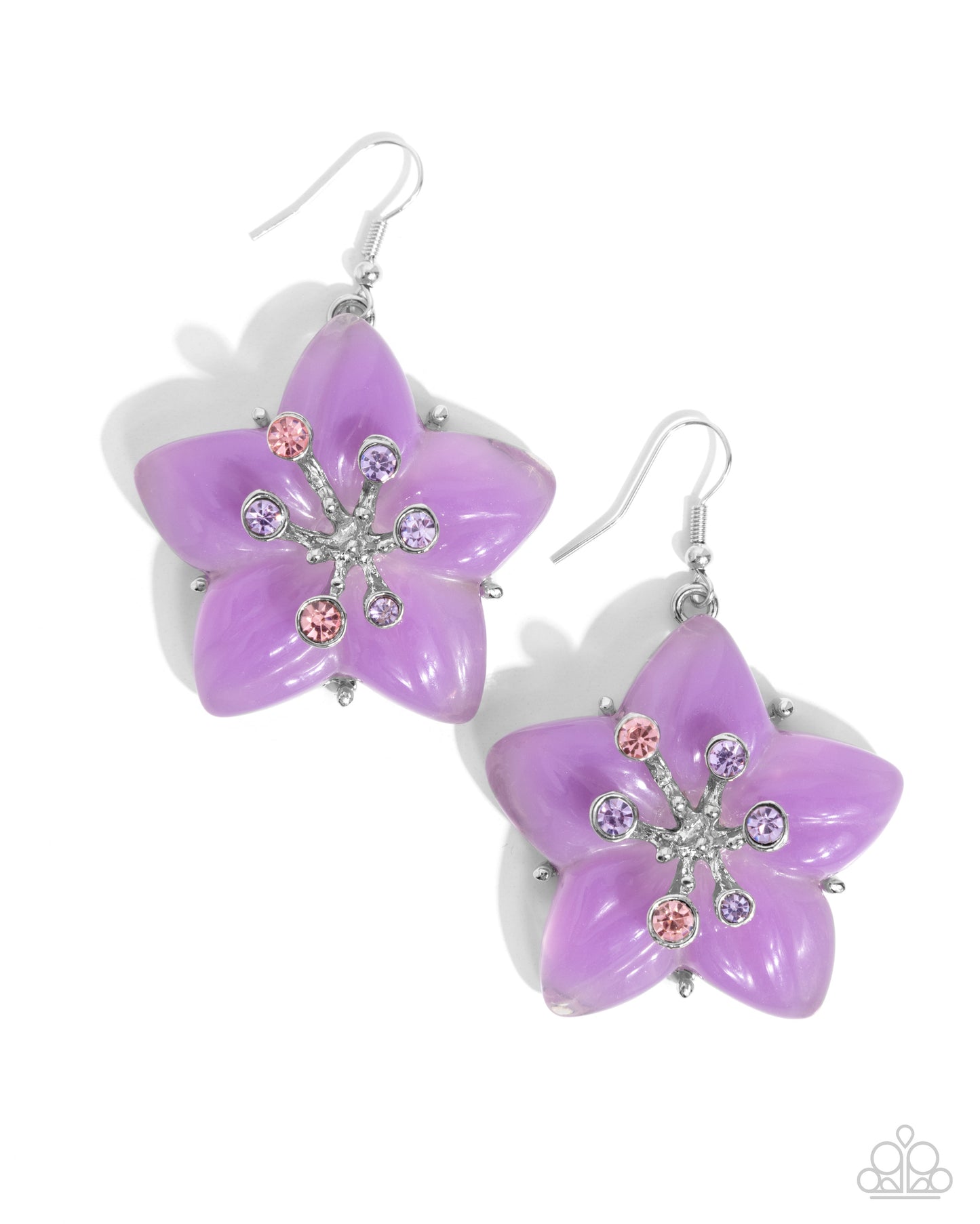 Summer Sprigs - Purple -Paparazzi Earrings