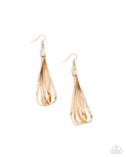 Keen Keepsake - Gold - Paparazzi Earrings