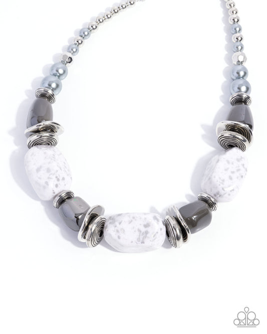 In Good Glazes - Silver - Paparazzi Necklace