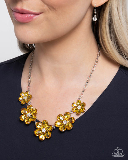 Whimsical Way - Yellow - Paparazzi Necklace