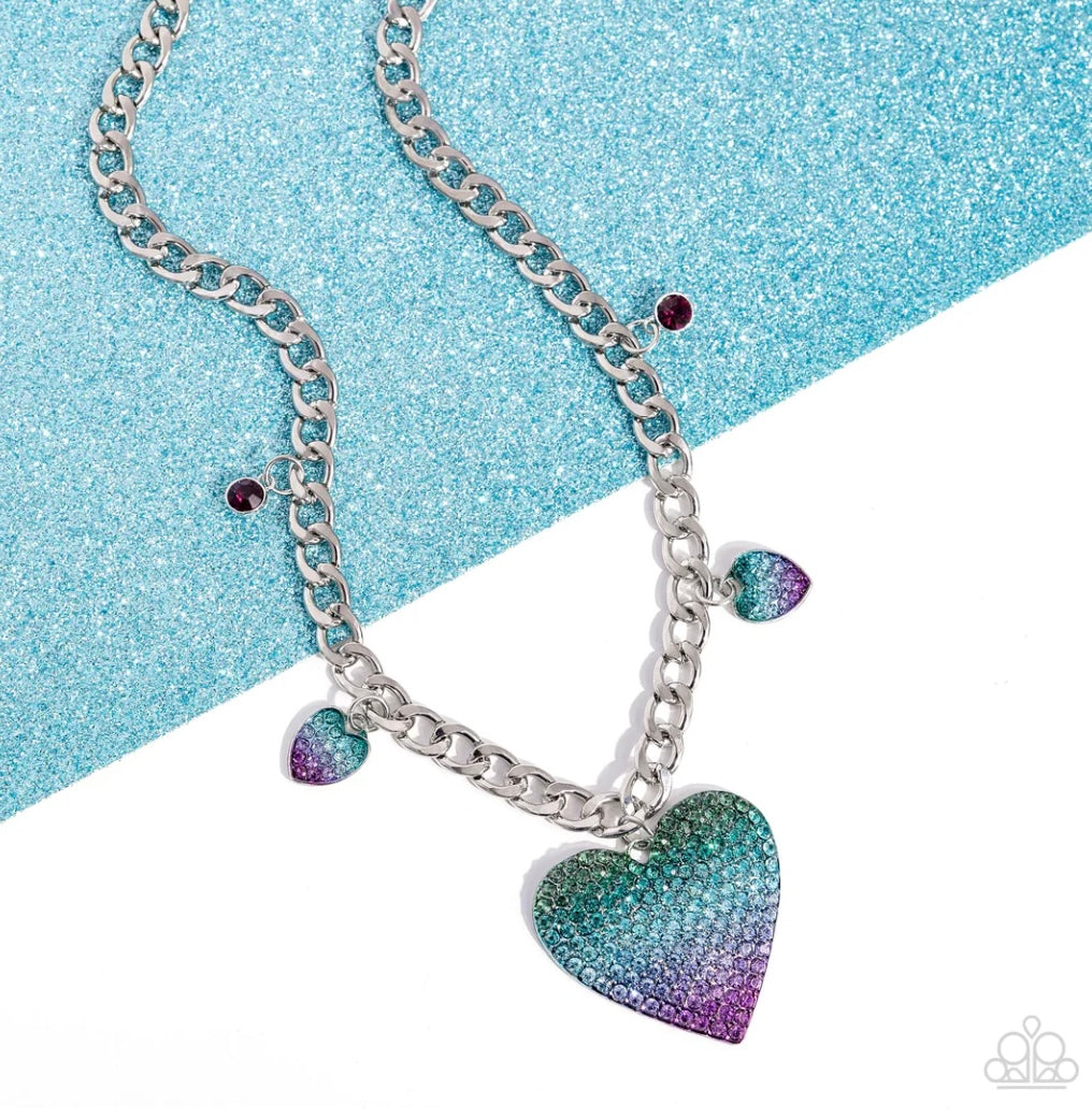 For the Most HEART - Purple Paparazzi Necklace