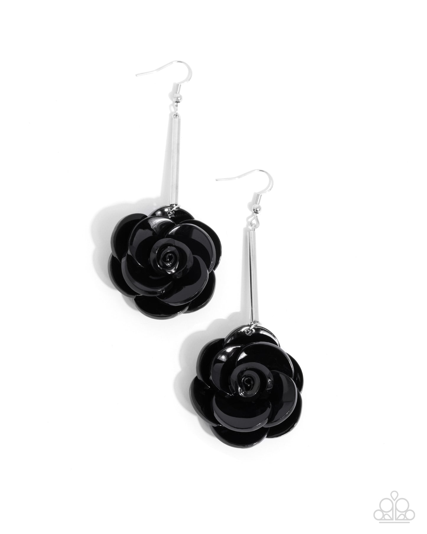 Saccharine Sprig - Black - Paparazzi Earrings