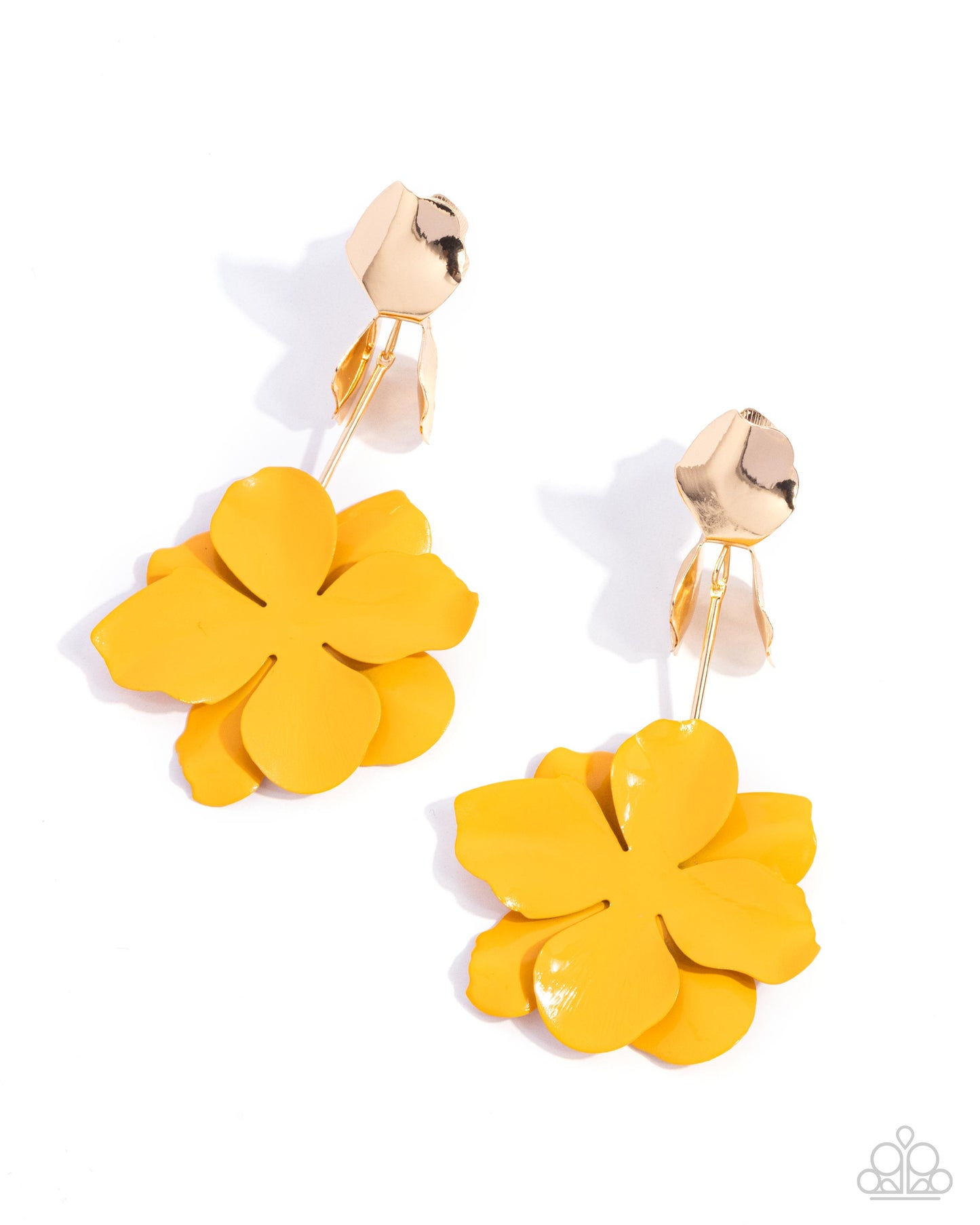 Malibu Moderato - Gold - Paparazzi Earrings