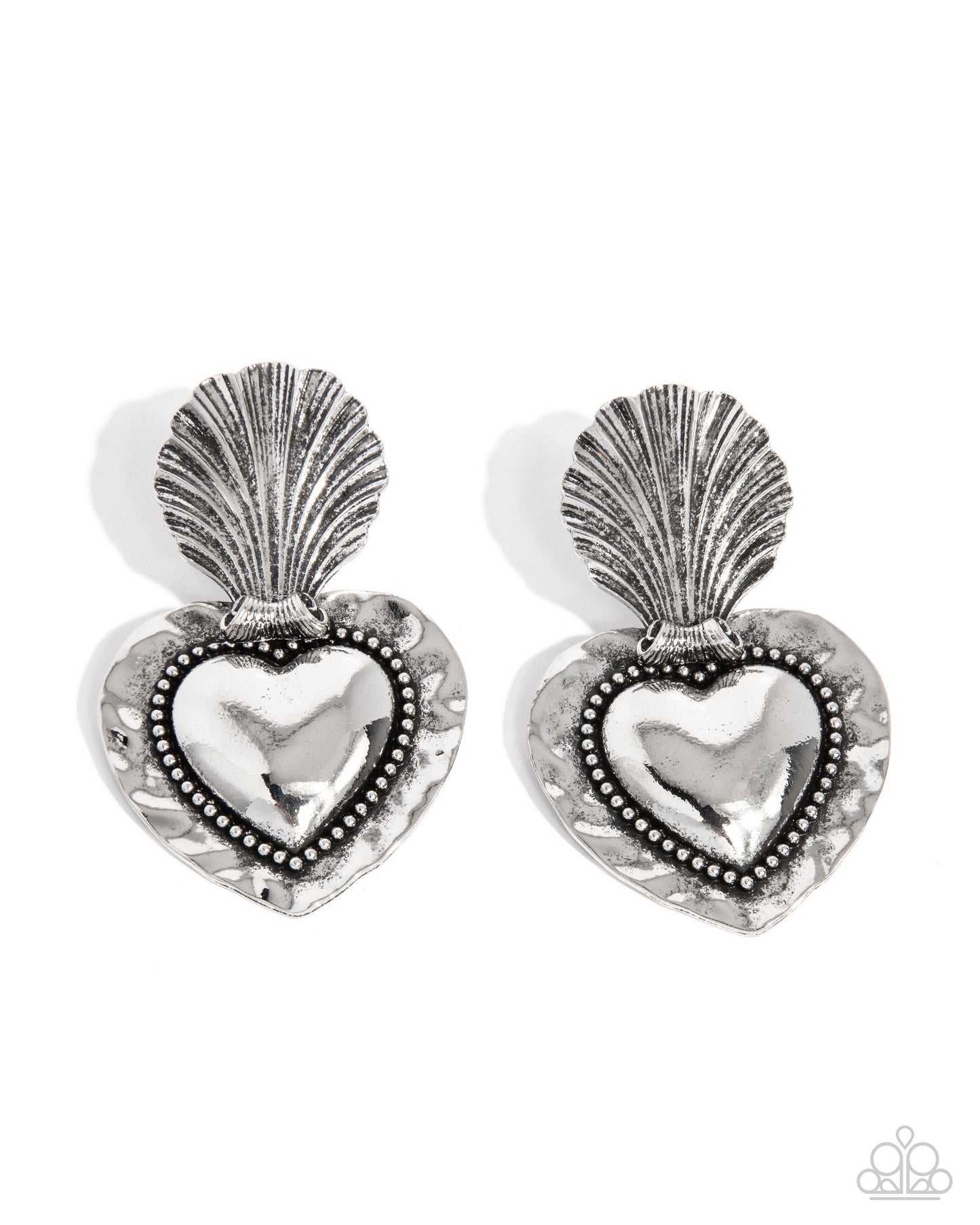 Mythical Moment - Silver - Paparazzi Earrings