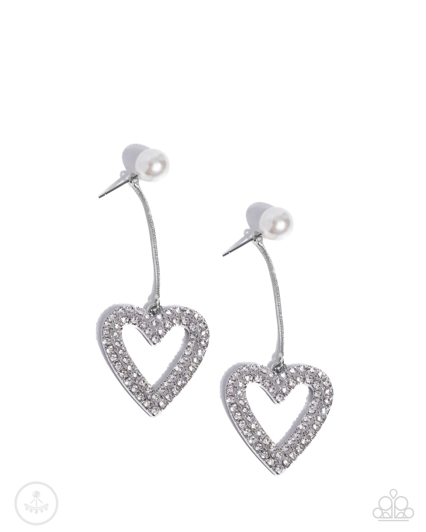 Valentines Vision - White - Paparazzi Earrings