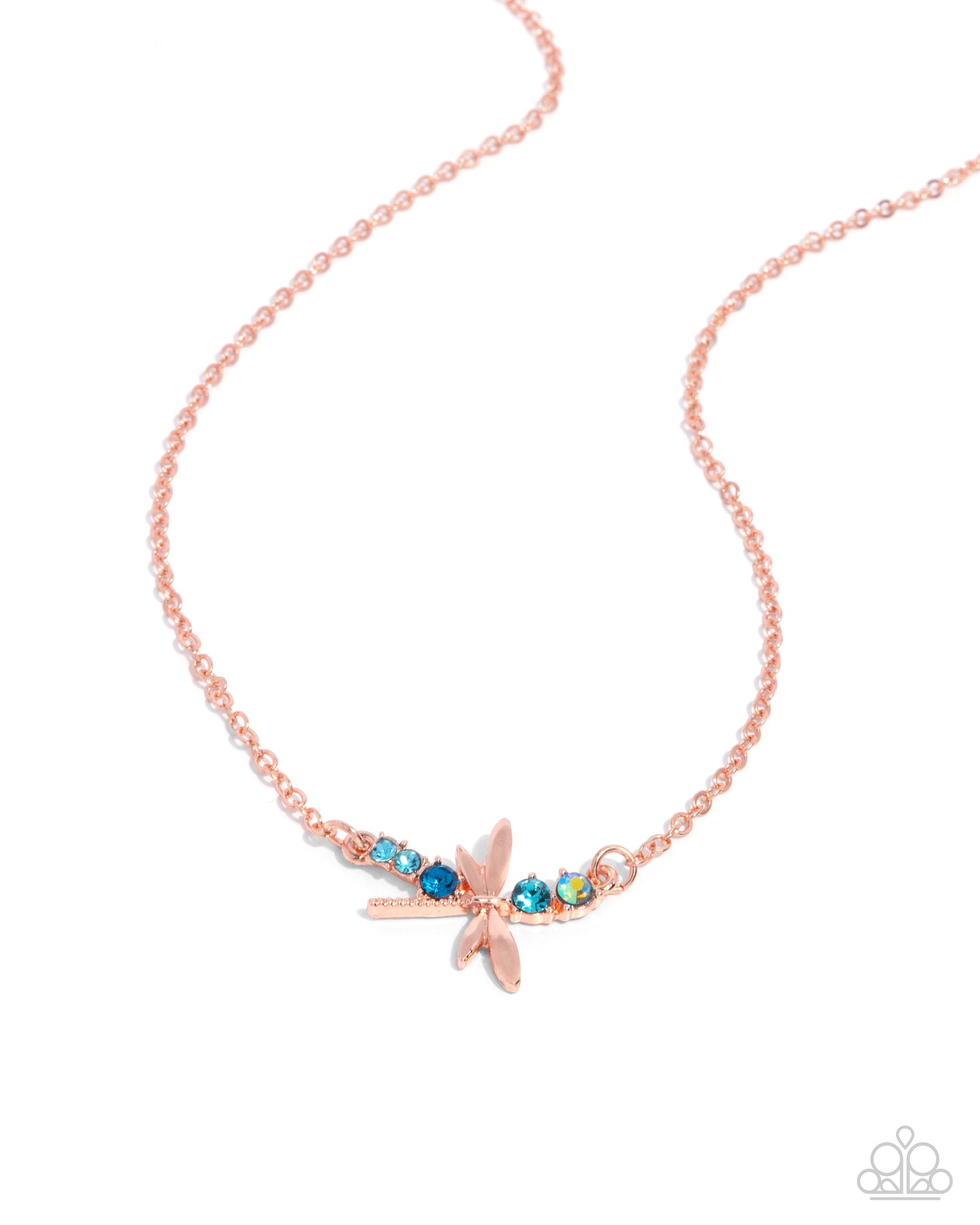 Dragonfly Deed - Copper - Paparazzi Necklace