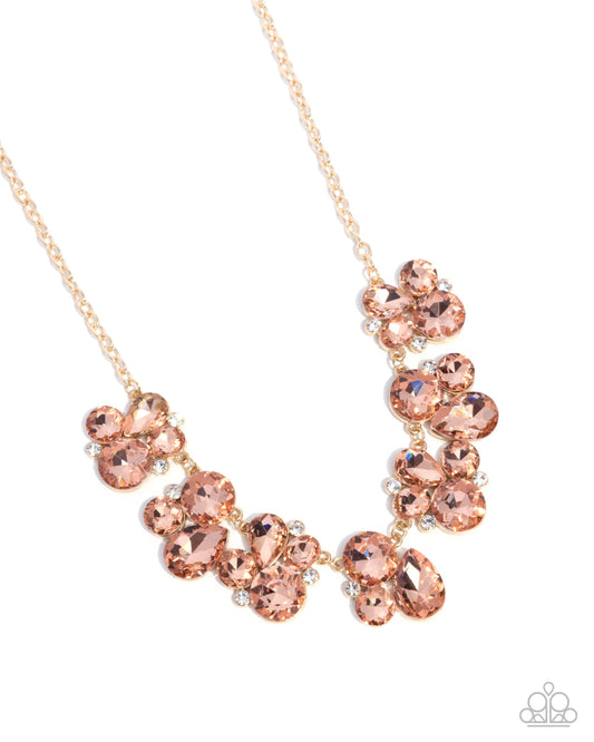 Fairytale Frost - Gold - Paparazzi Necklace