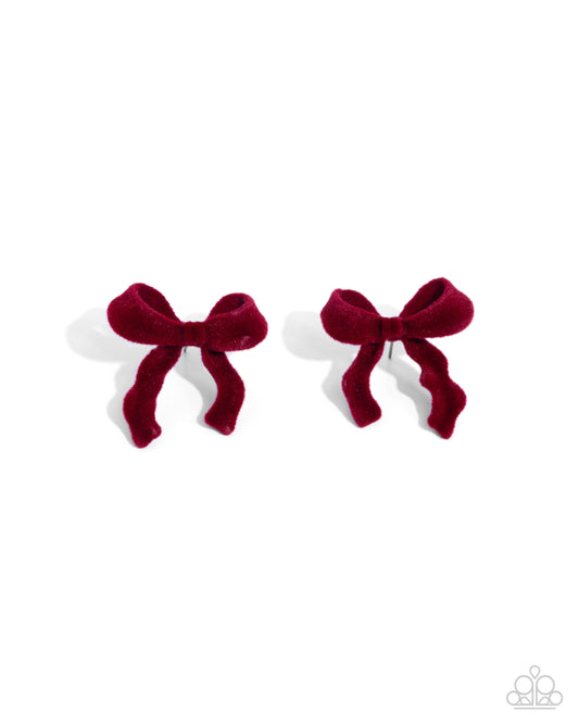 Dapper Dedication - Red - Paparazzi Earrings