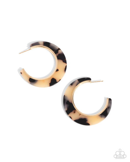 Coming Soon - Patterned Promotion - Brown - Paparazzi Earrings