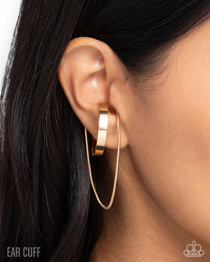 Boston Babe - Gold - Paparazzi Earrings