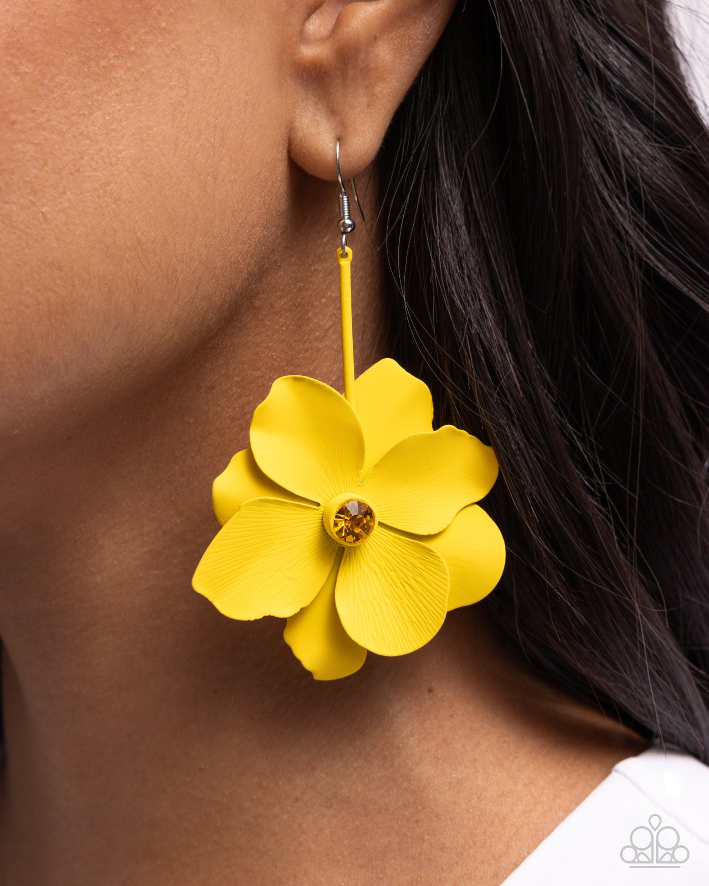 Generous Glisten - Yellow - Paparazzi Earrings