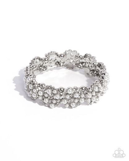 Were You Dazzled? - White - Paparazzi Bracelet