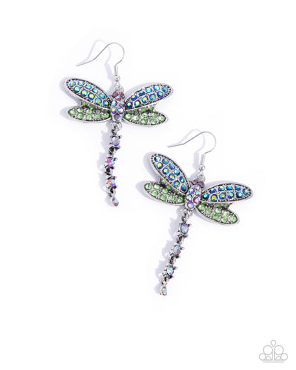 Hey, I Heard You Were A Wild One - Green - Paparazzi Earrings