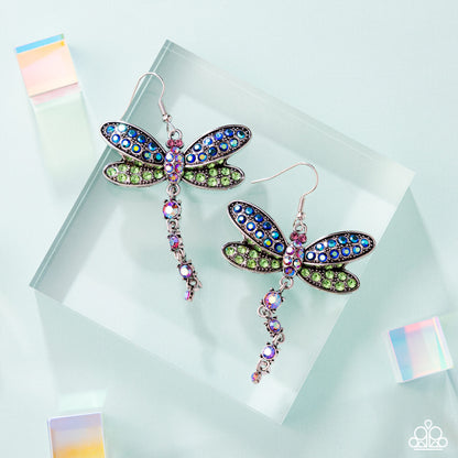 Hey, I Heard You Were A Wild One - Green - Paparazzi Earrings