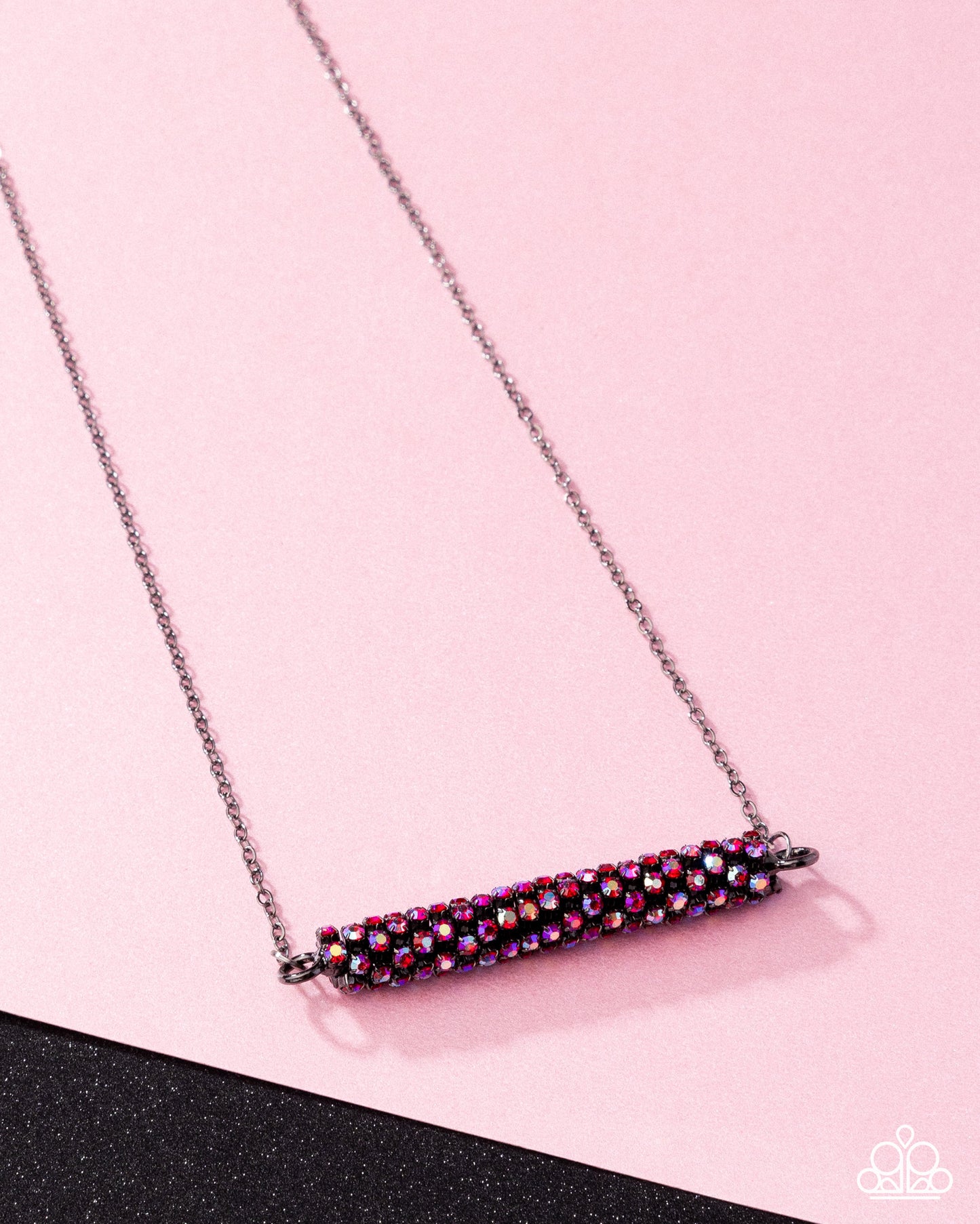 Timelessly Twinkling - Red - Paparazzi Necklace and Take A Moment To Reflect Red Bracelet