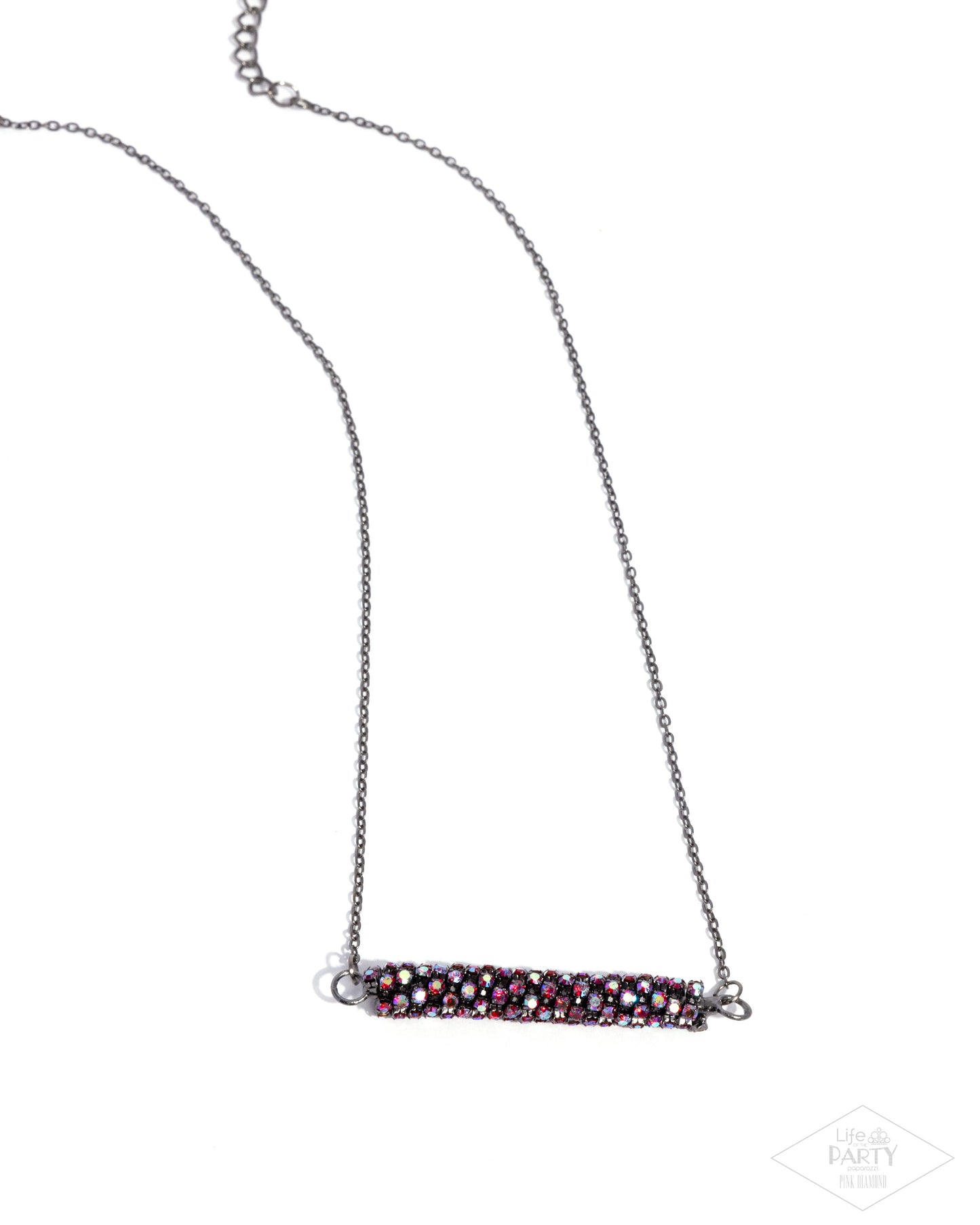 Timelessly Twinkling - Red - Paparazzi Necklace and Take A Moment To Reflect Red Bracelet
