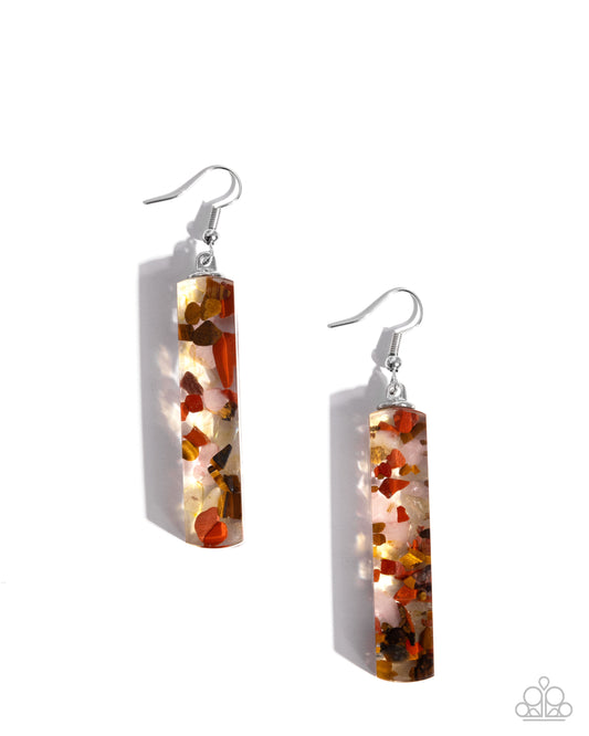Natural Nightlife - Multi - Paparazzi Earrings