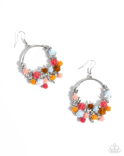 Exceptional Ease - Multi - Paparazzi Earrings