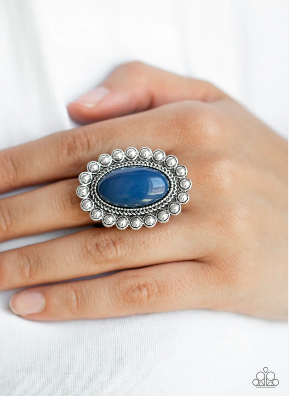 Ready to Pop - Blue - Paparazzi Ring